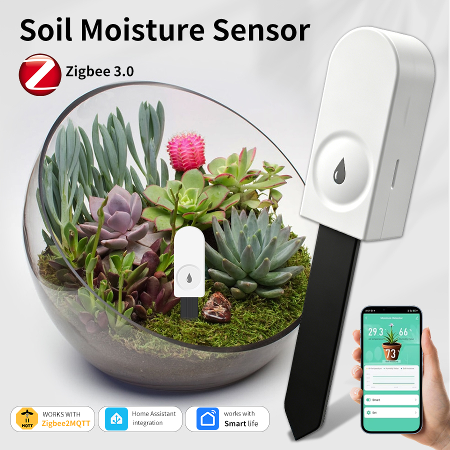 Smart Garden Zigbee - Умный датчик влажности почвы ZigBee, измеритель