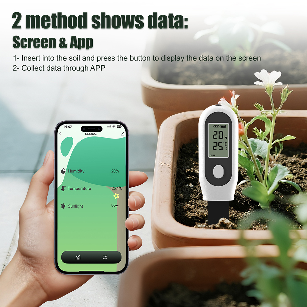 Smart Garden Zigbee - Многофункциональный измеритель почвы 3-в-1 Zigbee: умный