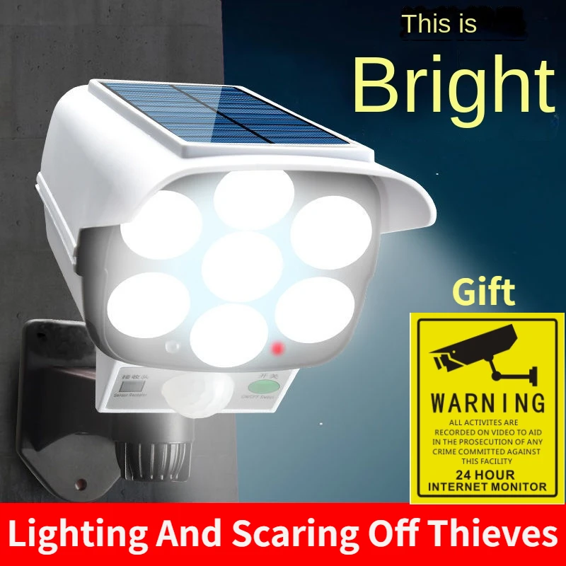 Smart Garden Lamp - Наружный солнечный свет, датчик движения, камера