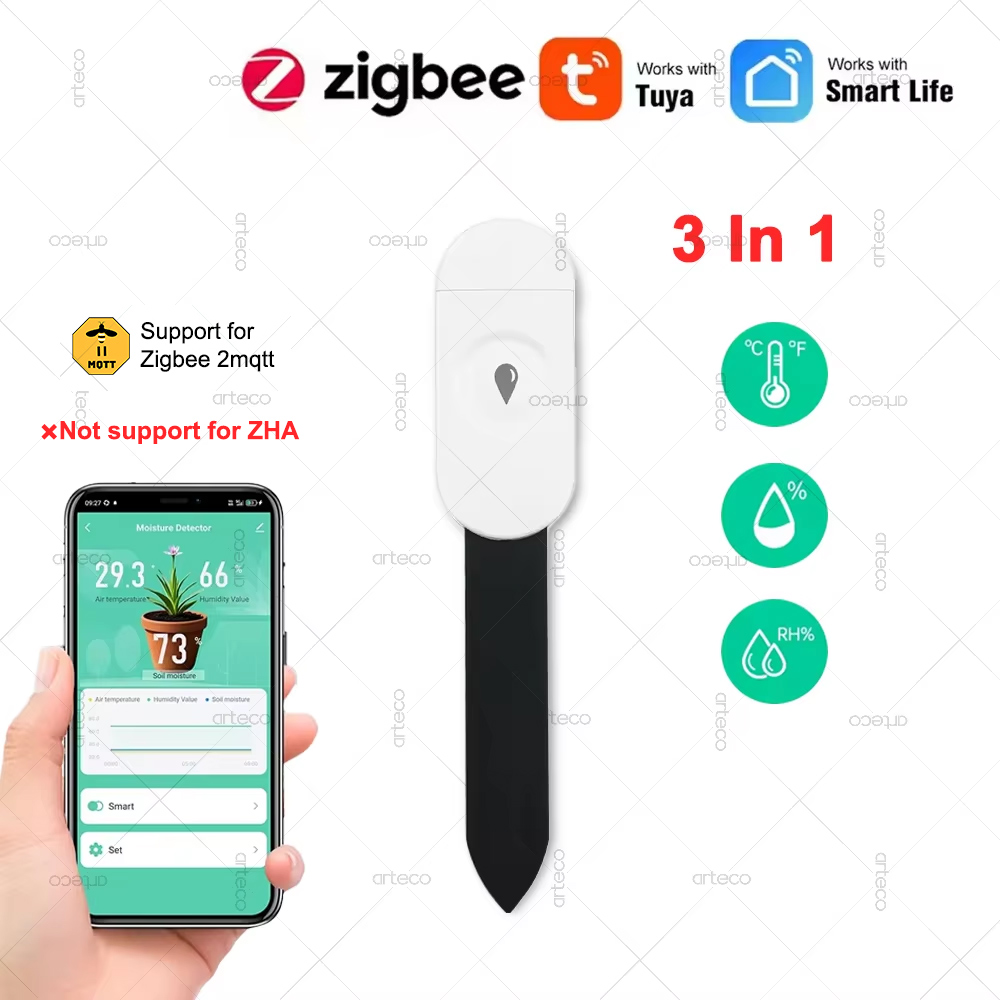 Smart Garden Zigbee - Tuya Zigbee детектор температуры и влажности