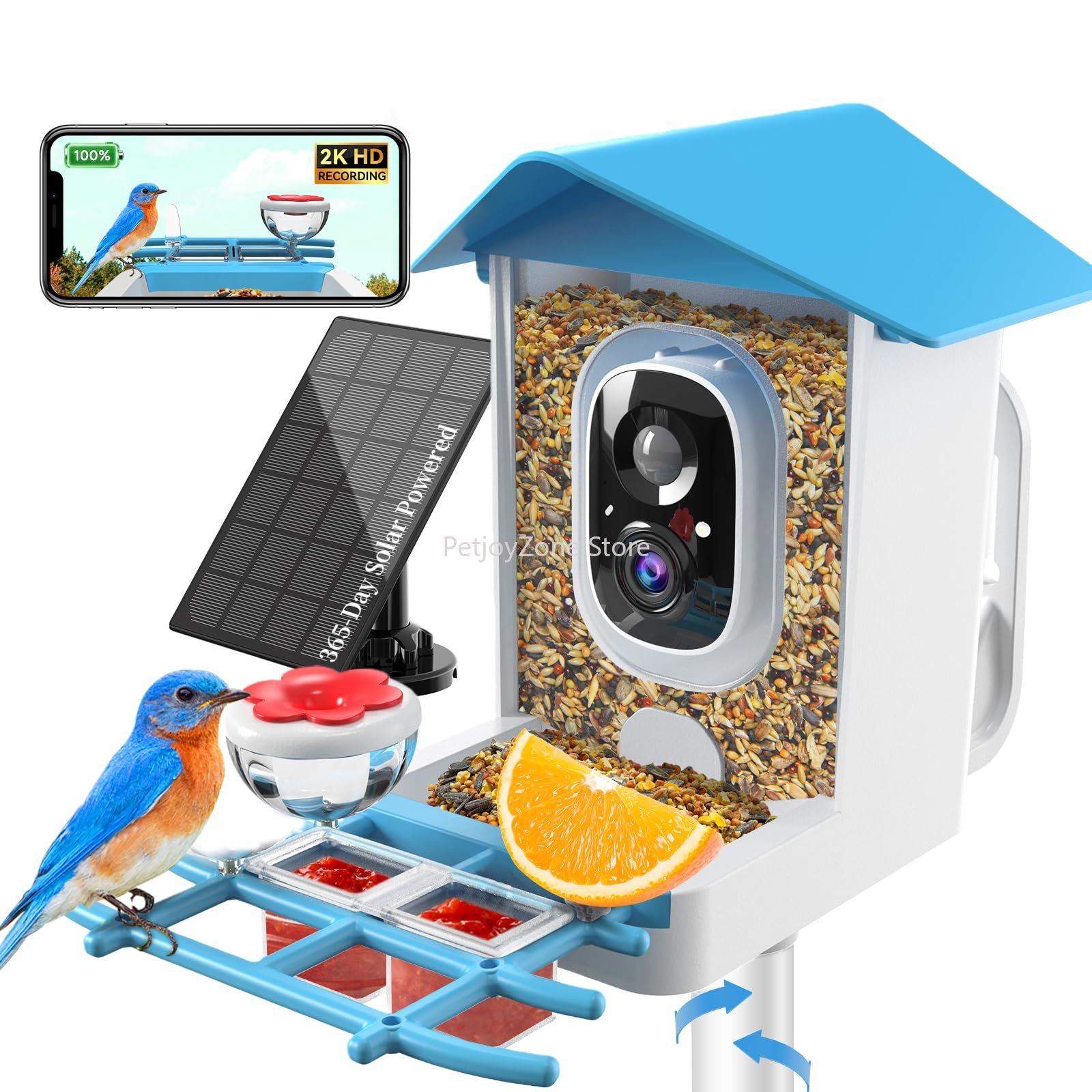 Smart Bird Feeder Camera - Умная камера-кормушка для птиц 2K с
