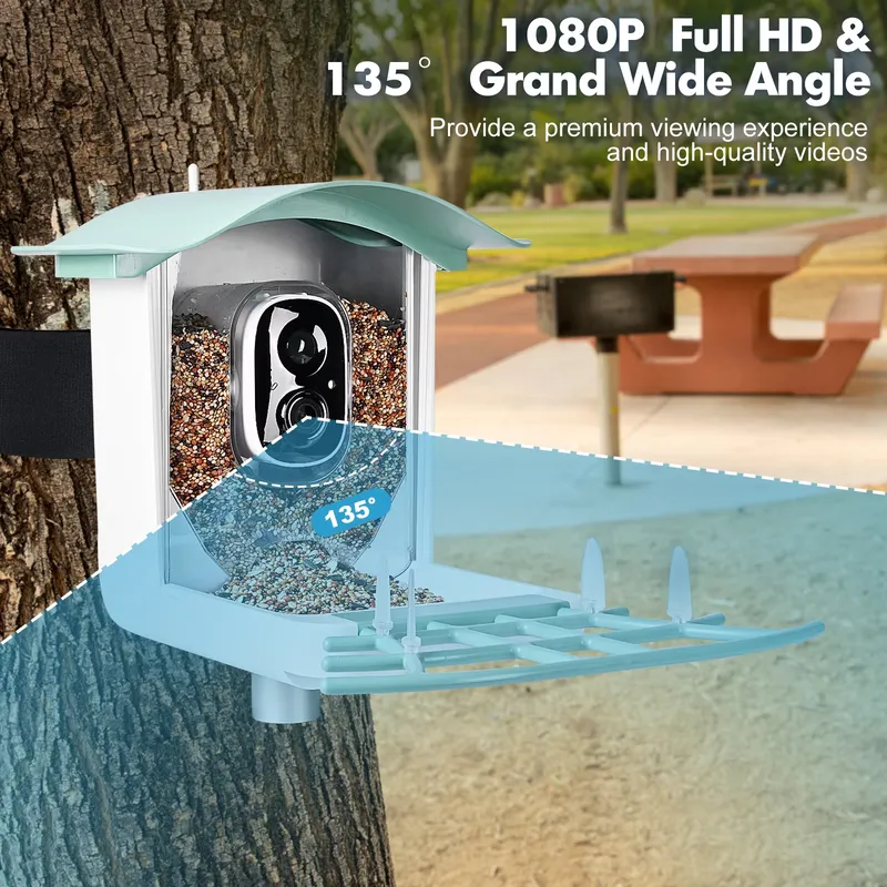 Умная автоматическая кормушка  – обзор и цена Smart Bird Feeder Camera