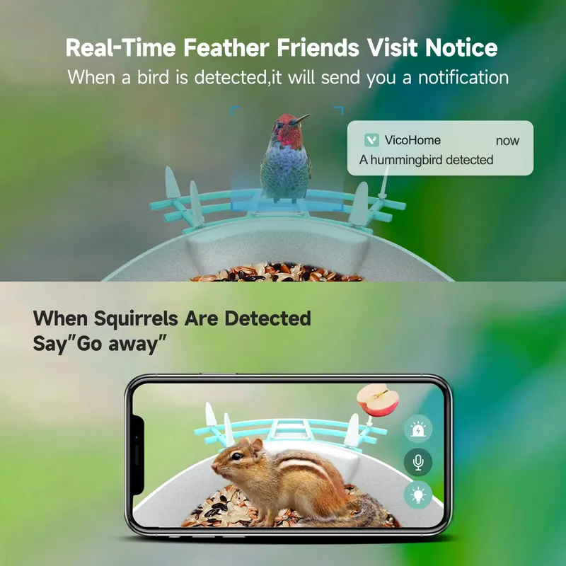 Умная автоматическая кормушка  – обзор и цена Smart Bird Feeder Camera