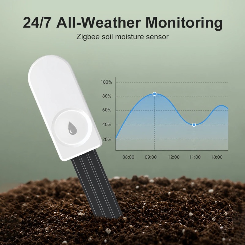 Умный датчик влажности почвы Z – обзор и цена Smart Garden Zigbee