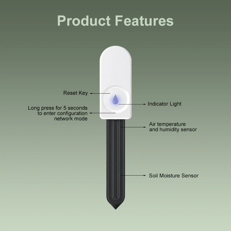 Умный датчик влажности почвы Z – обзор и цена Smart Garden Zigbee