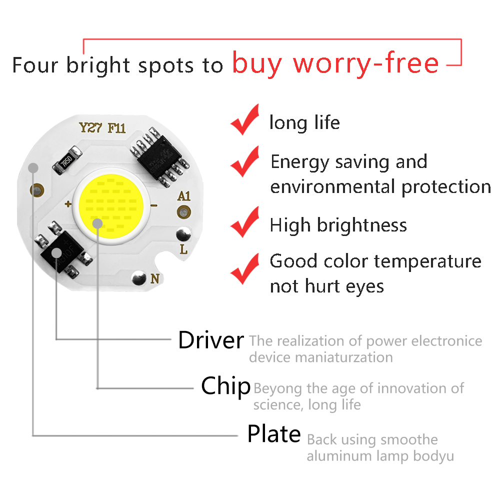 6 упаковок COB Светодиодные чи – обзор и цена Smart Garden Lamp