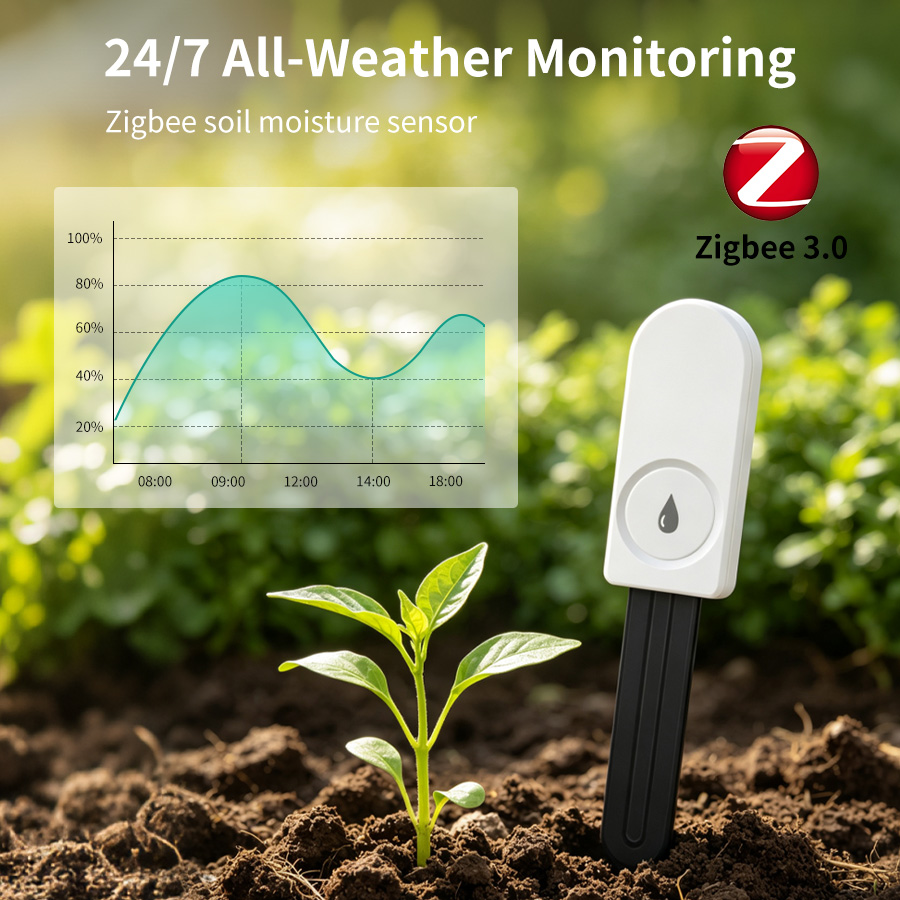 Датчик влажности почвы Tuya Zi – обзор и цена Smart Garden Zigbee