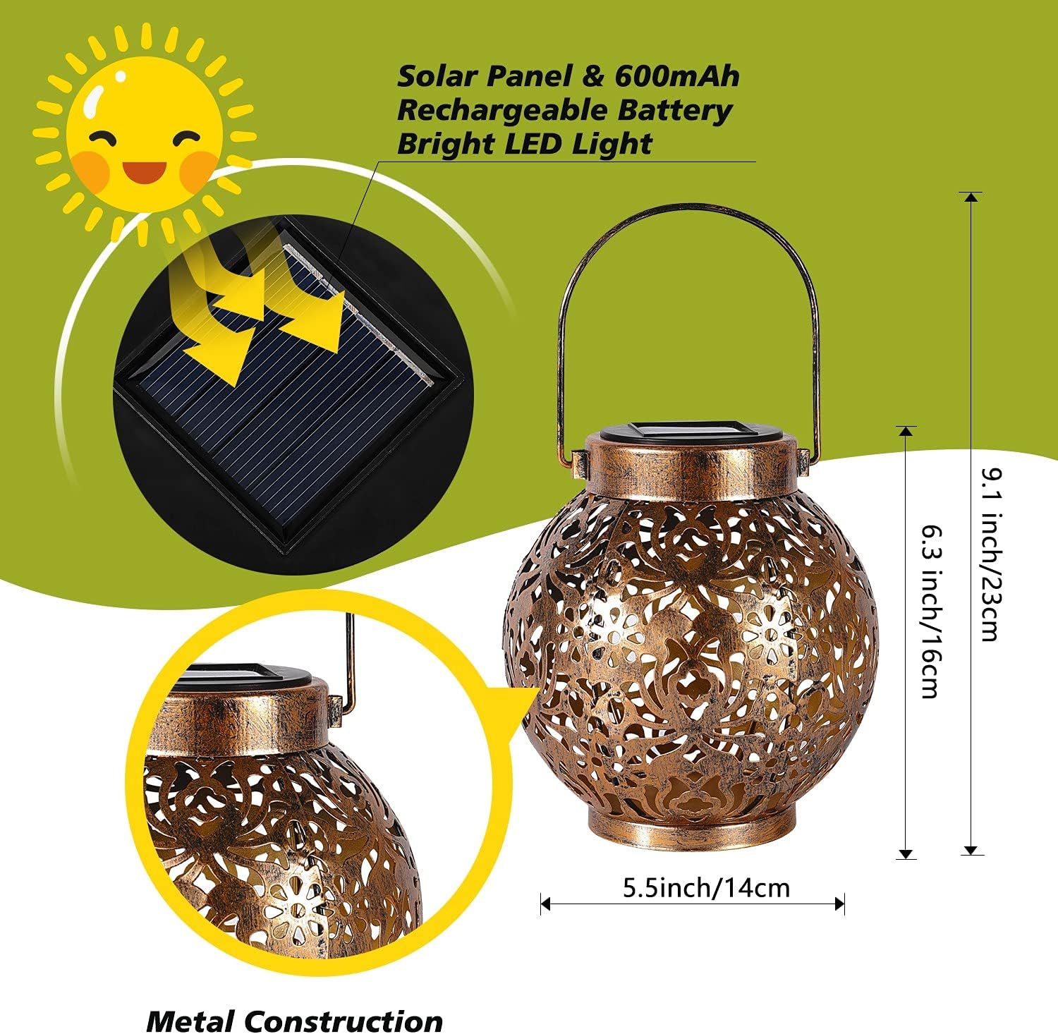 1-6 шт. марокканских солнечных – обзор и цена Smart Garden Lamp