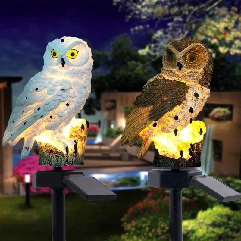 Солнечная статуэтка совы с LED – обзор и цена Smart Garden Lamp